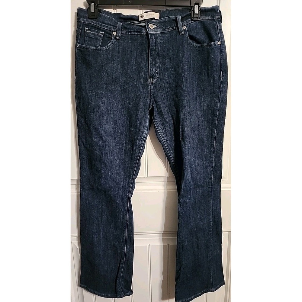 Levis 515 Bootcut Jeans Womens 16M 33x32 Blue High Rise Stretch
